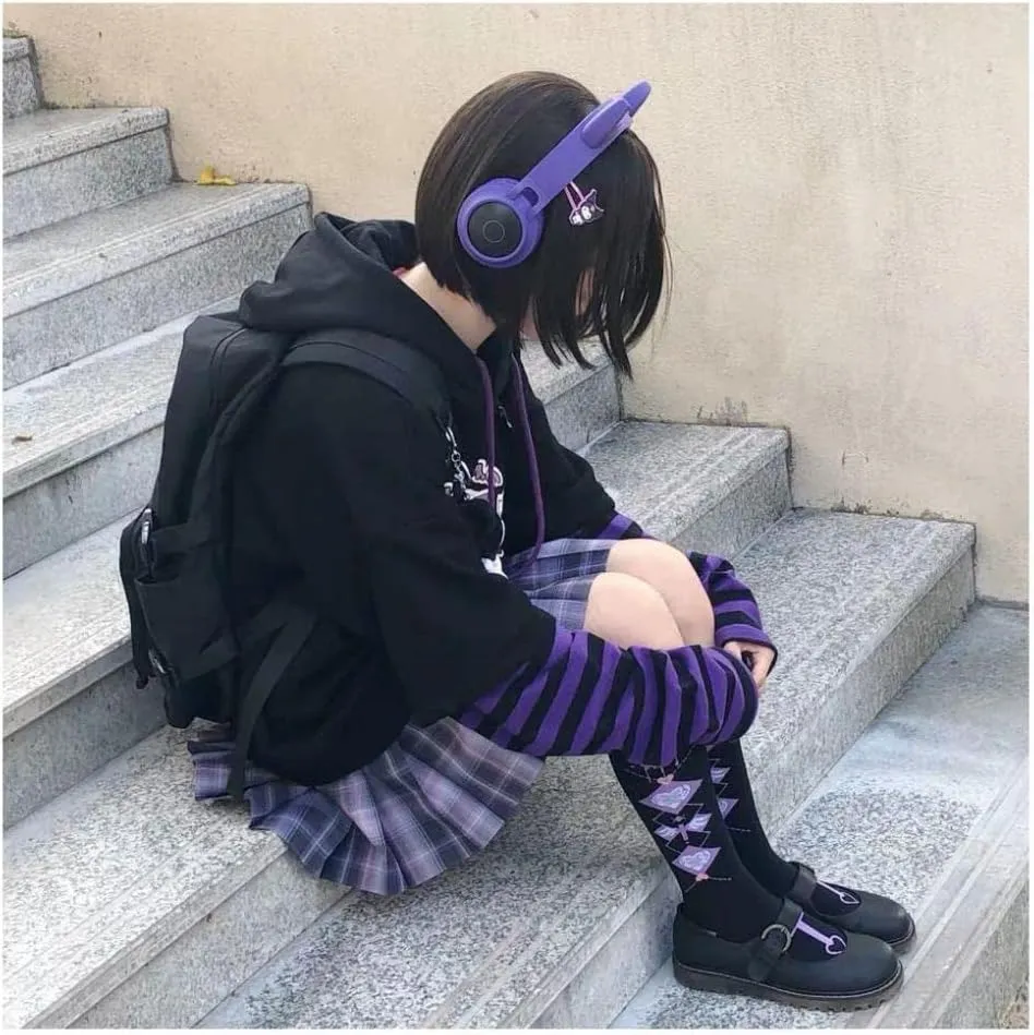 Women Y2K Colorblock Long Sleeve Drawstring Hoodie Sweatshirt Fairy Grunge Jacket Punk Anime Oversized Goth Clothes