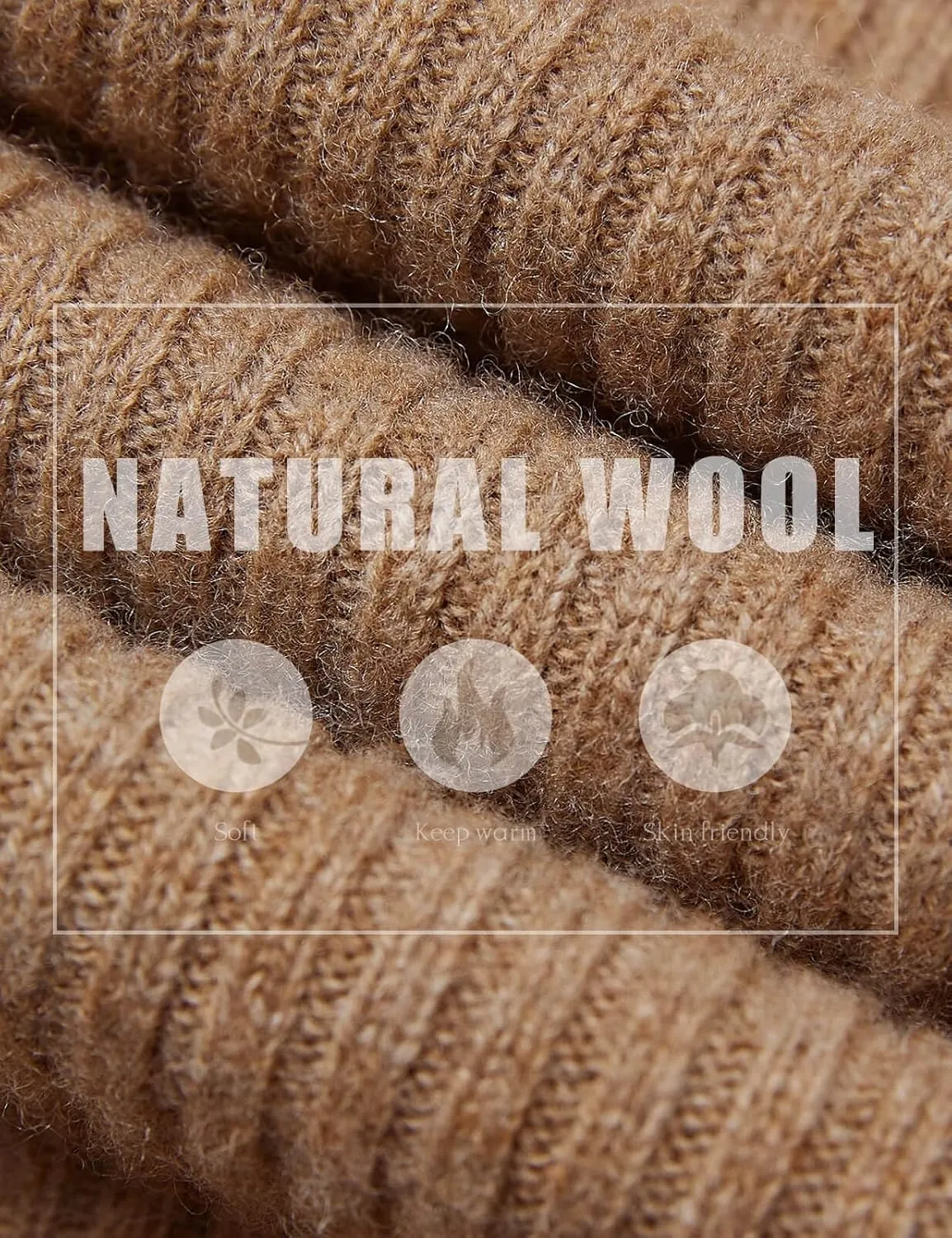 Women's 100% Merino Wool Sweater 2025 Fall Winter Polo Neck Long Sleeve Warm Soft Knit Pulover Sweater