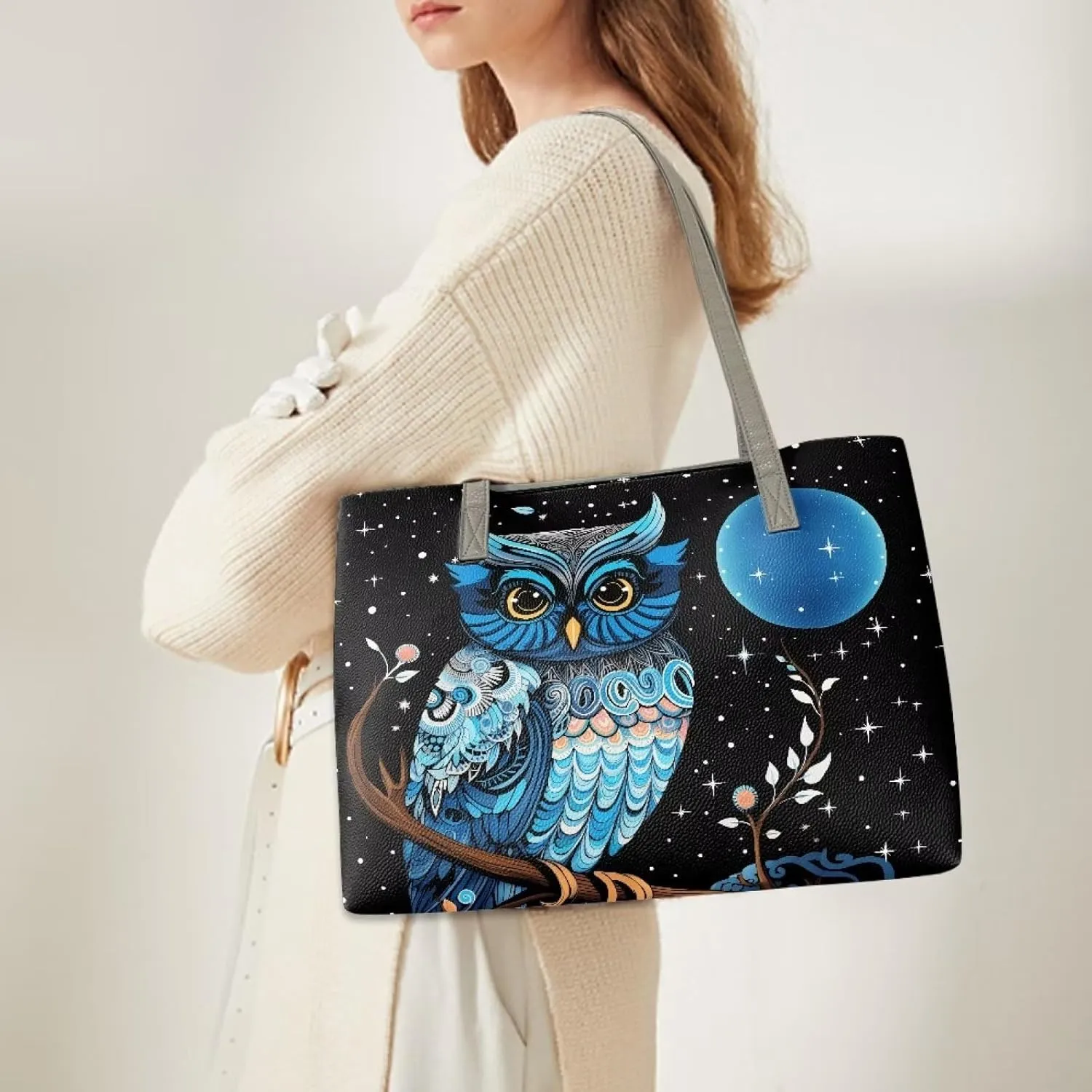 Women's Big Capacity Shoulder Bag Top-handle Handbag with Inner Pocket
