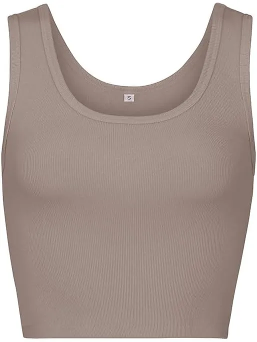 Women's Full-Length Tank Top with Scoop Neck Front and Back