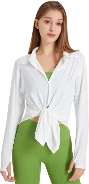 Women's Sun Protection Shirts Long Sleeve UPF 50  Sun Shirt Quick Dry Button Down Full Cover Up for Summer Hiking Outdoor