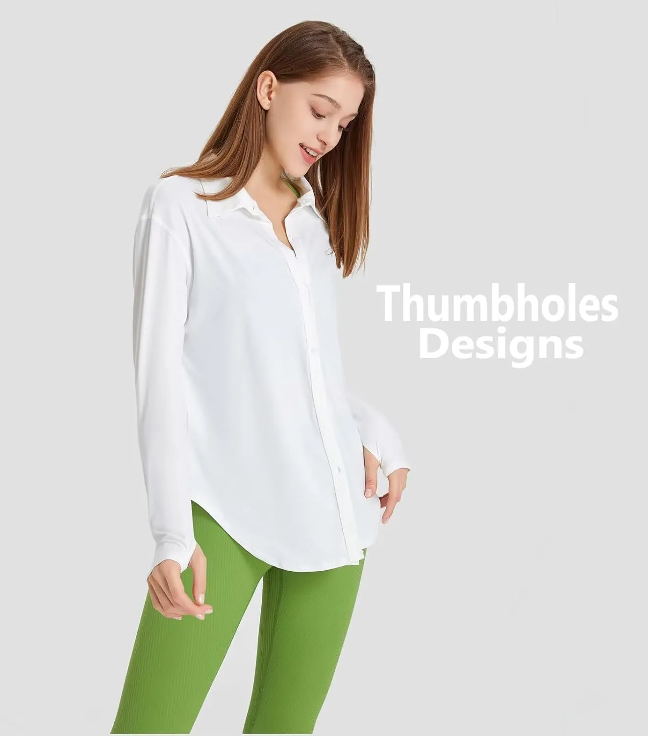 Women's Sun Protection Shirts Long Sleeve UPF 50  Sun Shirt Quick Dry Button Down Full Cover Up for Summer Hiking Outdoor