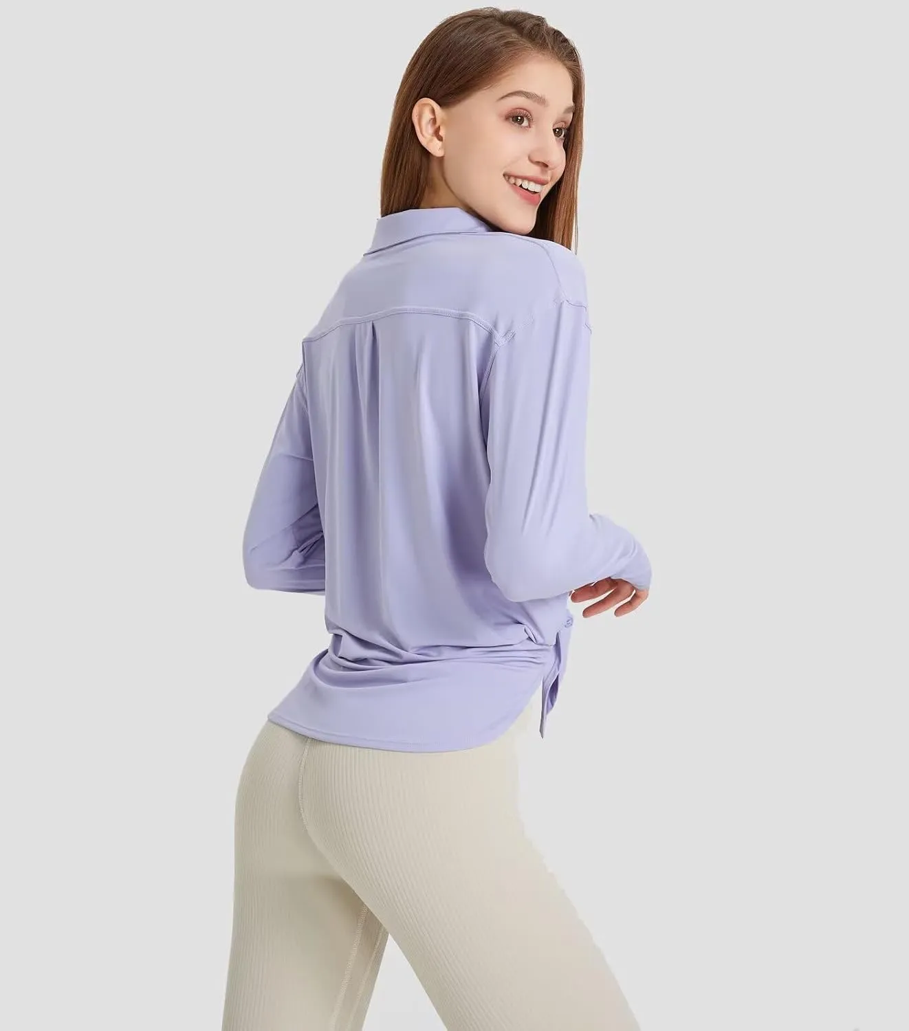 Women's Sun Protection Shirts Long Sleeve UPF 50  Sun Shirt Quick Dry Button Down Full Cover Up for Summer Hiking Outdoor