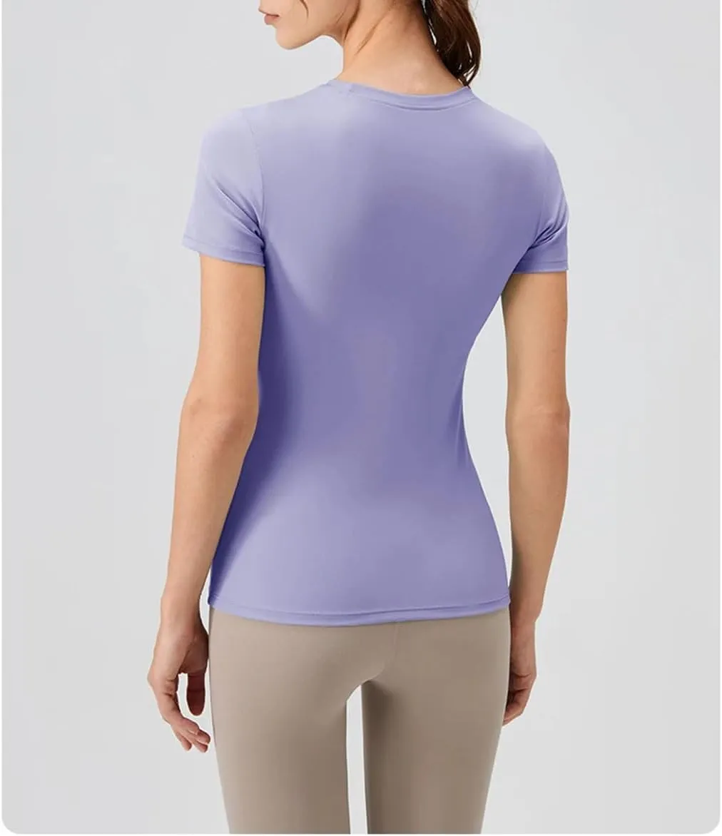 Women's T-Shirts Slim Fit Short Sleeve Casual Quick Dry Sport Outdoor T-Shirt Women Top