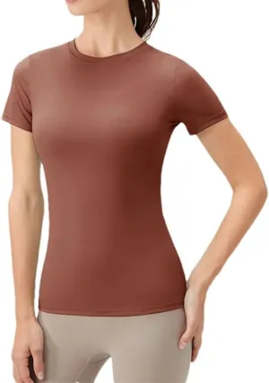 Women's T-Shirts Slim Fit Short Sleeve Casual Quick Dry Sport Outdoor T-Shirt Women Top
