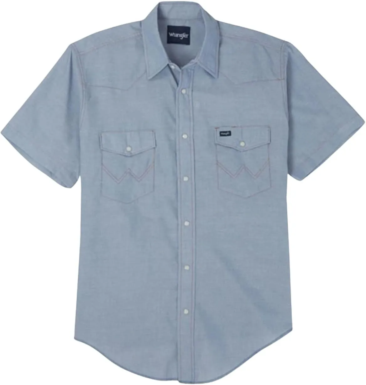 Wrangler Men's Short Sleeve Western Snap Work Shirt