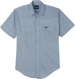 Wrangler Men's Short Sleeve Western Snap Work Shirt