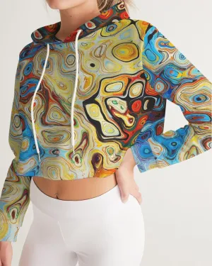 You Like Colors Women's Cropped Hoodie